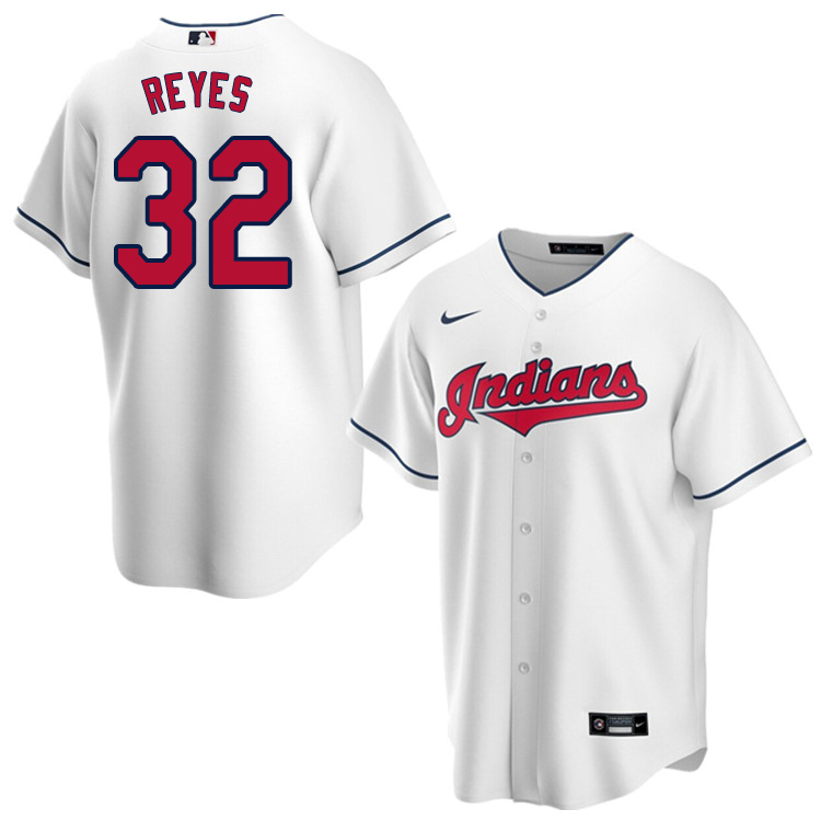 Nike Men #32 Franmil Reyes Cleveland Indians Baseball Jerseys Sale-White